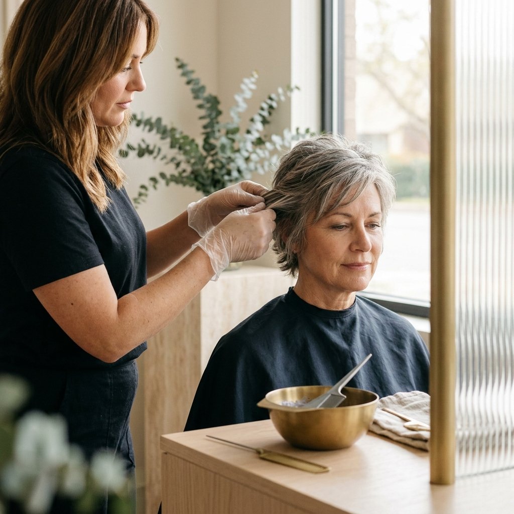 Gray Blending at Sacramento Beauty Salon in Sacramento