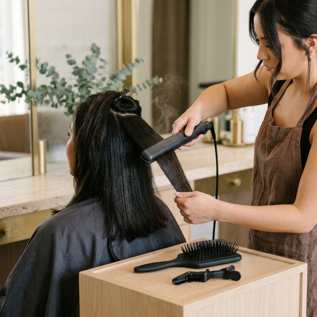 Keratin Smoothing Treatment at Sacramento Beauty Salon in Sacramento