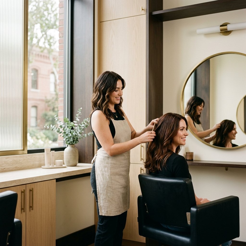 Interior of Sacramento Beauty Salon, a hair and color studio in Sacramento