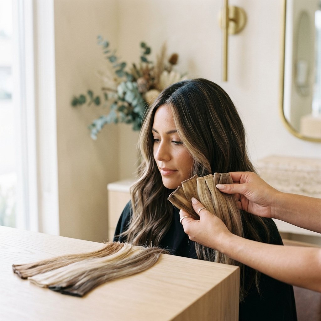 Color-Matched Extensions at Sacramento Beauty Salon in Sacramento